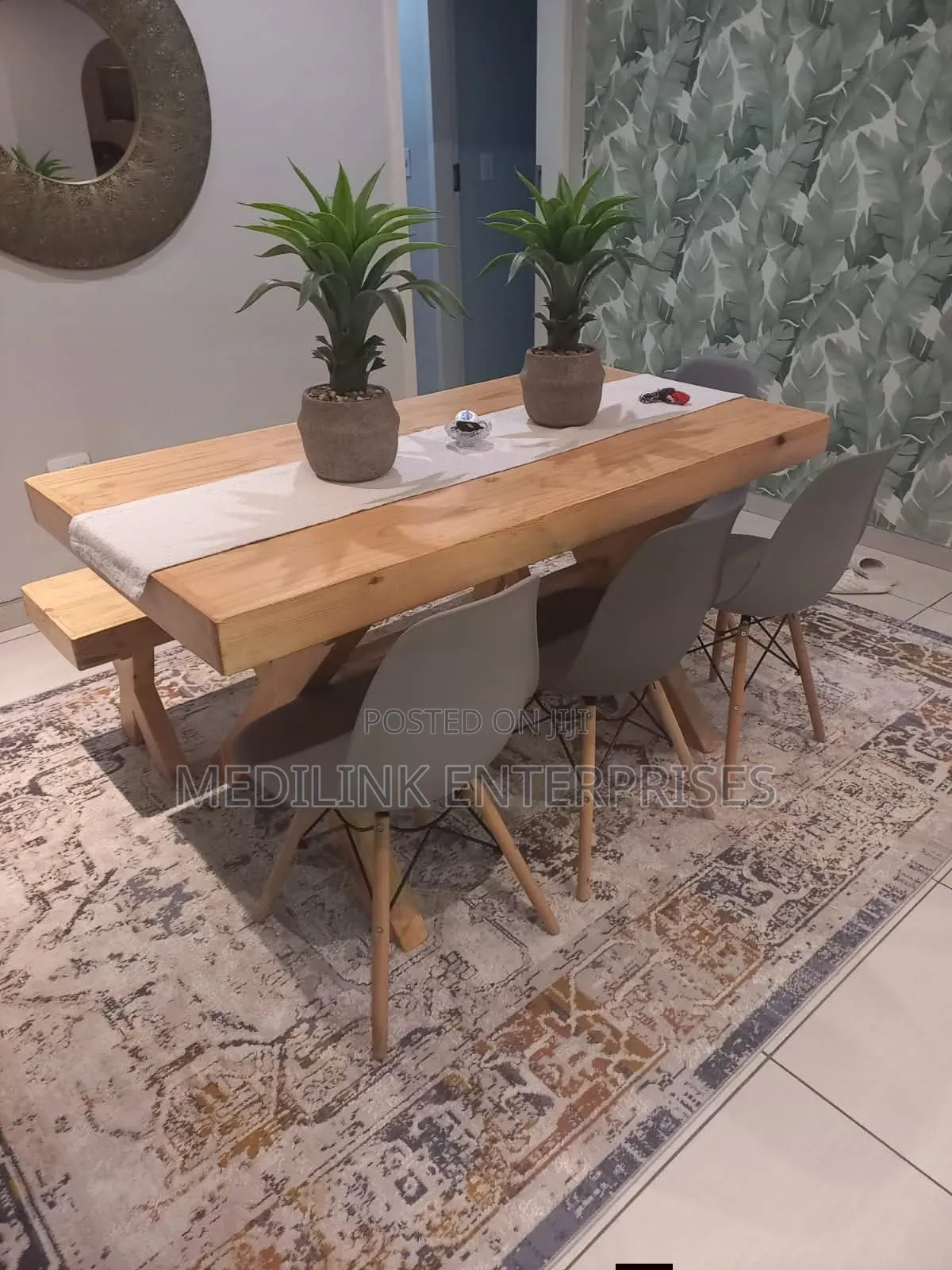 Heavy Duty Sudan Teak Wooden Rectangular Tables