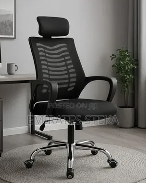 0rthopedic Headrest Org Adjustable Office Chair Black