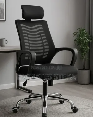 0rthopedic Headrest Org Adjustable Office Chair Black