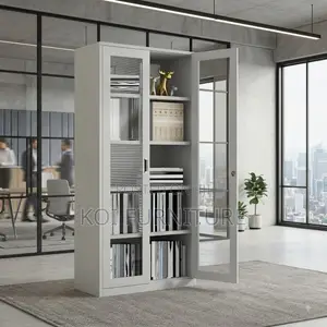 Office Cabinet; Five Adjustable Shelves Steel Urban Office Cabinet