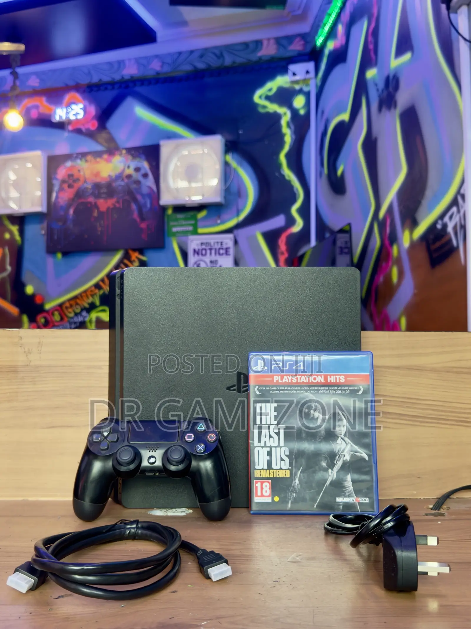 PlayStation 4 Slim + 1 Controller + the Last of Us