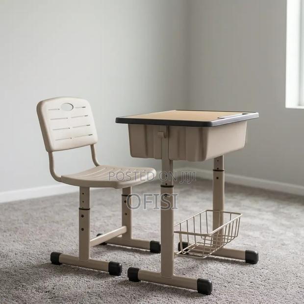 Kid's Desk; Height Adjustable Kid's Desk Chair Combo