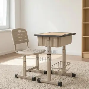 Kid's Desk; Height Adjustable Kid's Desk Chair Combo