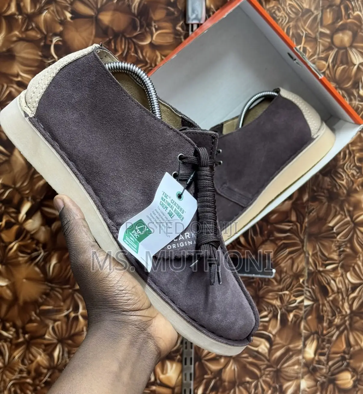 Tan/Brown Suede "Bank Robber"Clarks Originals Desert Trek :40-45