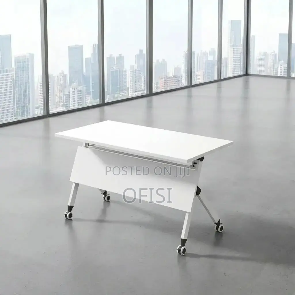Foldable Table; Foldable Training Table With Wheels