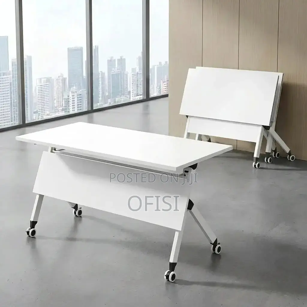 Foldable Table; Foldable Training Table With Wheels