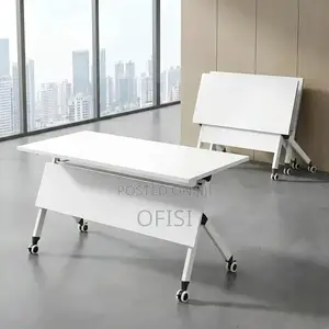 Foldable Table; Foldable Training Table With Wheels