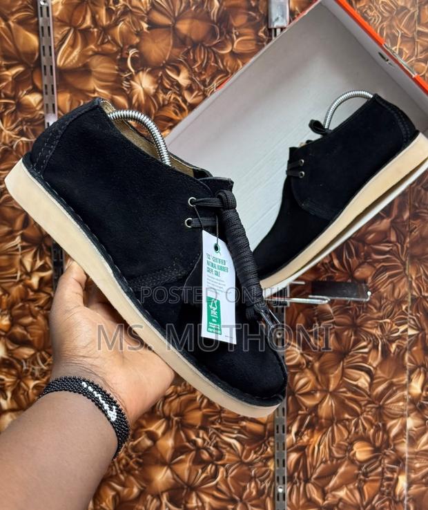 Premium Black Suede Clark’s Size 40-45 - main view