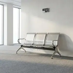 Waiting Bench; 3-Link Non-Padded Waiting Bench