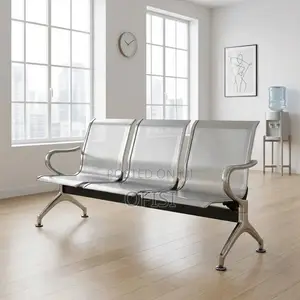 Waiting Bench; 3-Link Non-Padded Waiting Bench