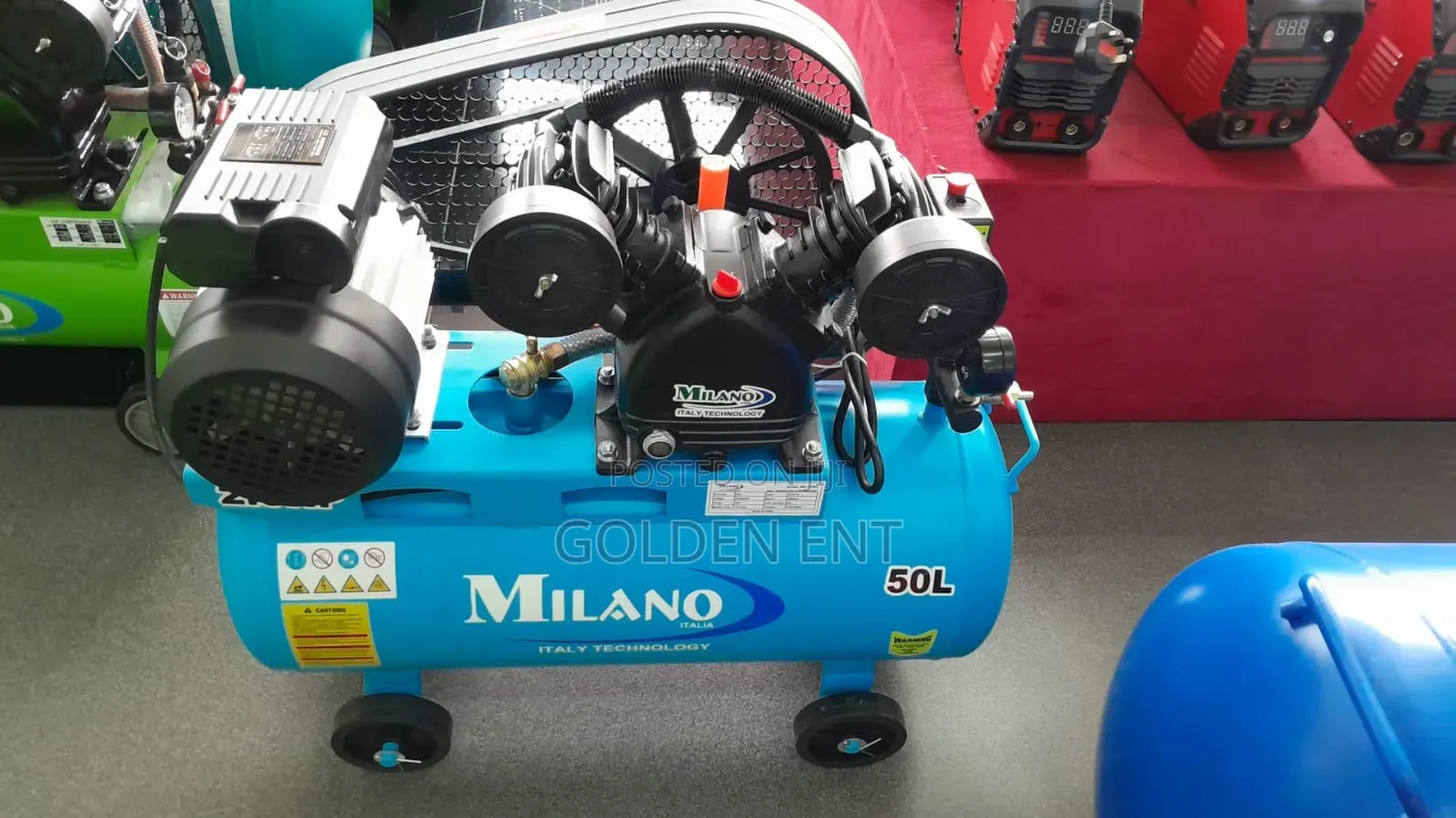 Milano 50L Belt Driven Compressor/ Milano Quality Compressor