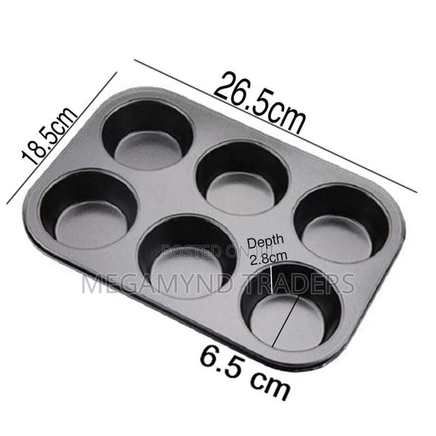 Non-Stick Muffin Baking Tin /Baking Tray 6hole - thumbnail 5
