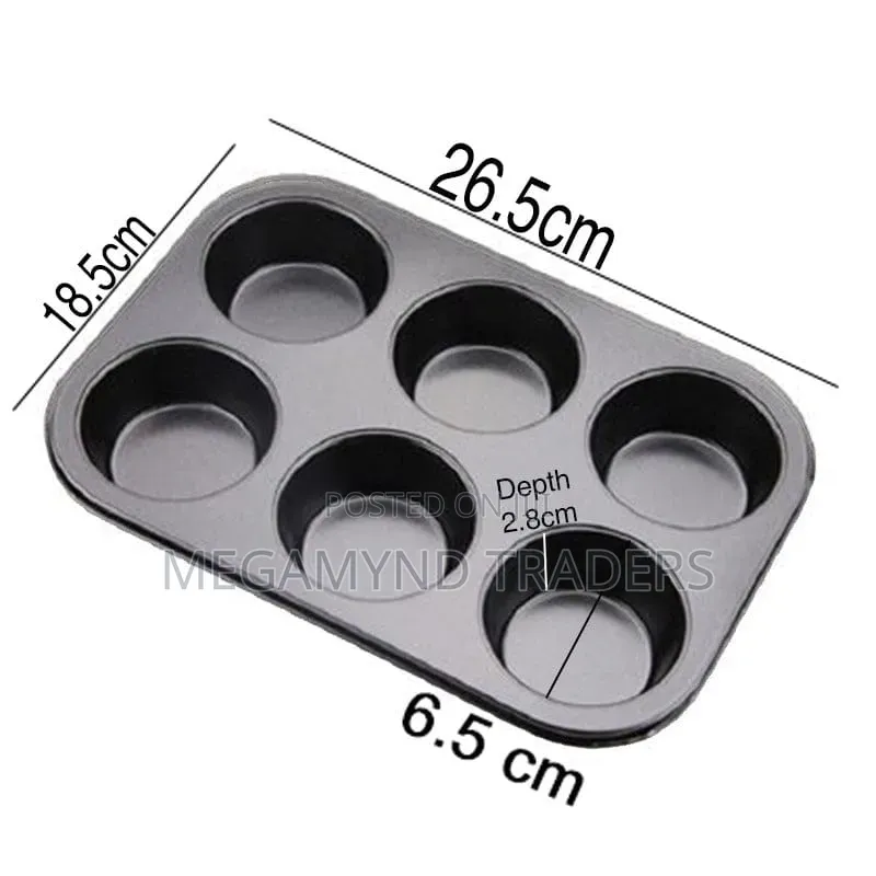 Non-Stick Muffin Baking Tin /Baking Tray 6hole
