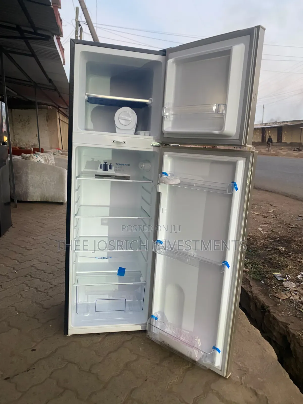 Brown Mika 168 Litres Double Door Refrigerator