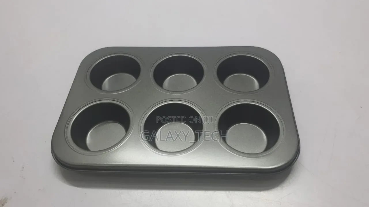 6 Holes Cupcakes Baking Tins