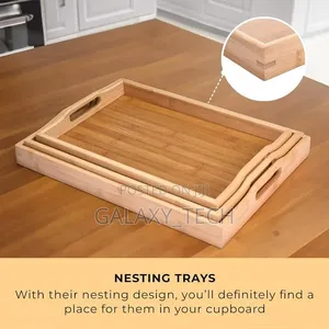 3in1 Bamboo Wooden Tray