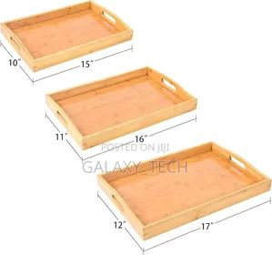 3in1 Bamboo Wooden Tray