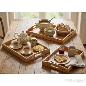 3in1 Bamboo Wooden Tray