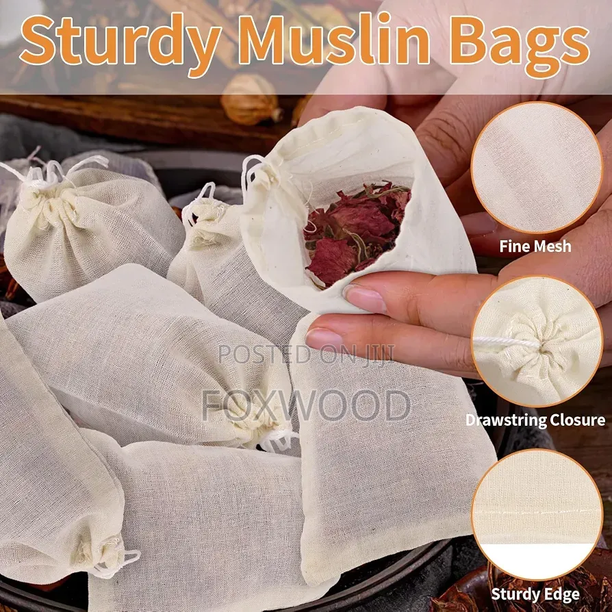Disposable Non-Woven Fabric Drawstring Tea Filter Bags