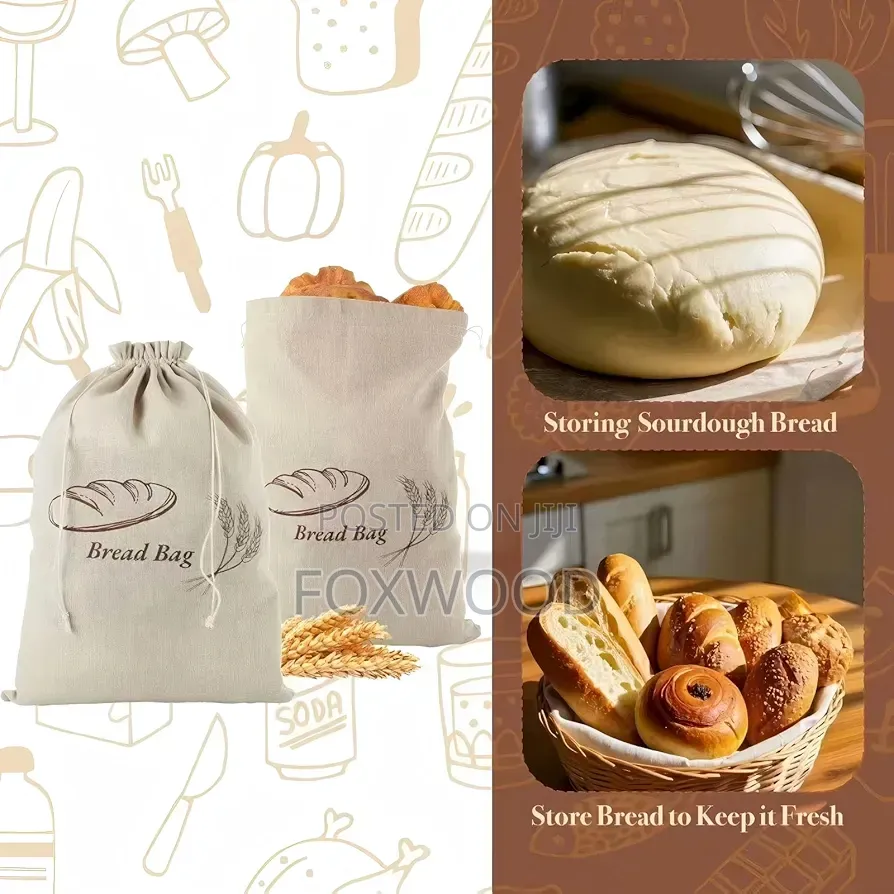 Bakers Reusable Bread Bag Available