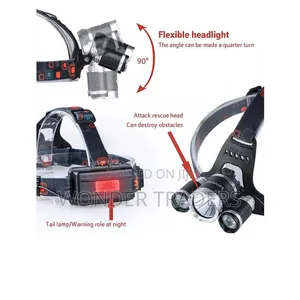 3 Lamps Headlight Rechargeable LED Headlamp/Flashlight*