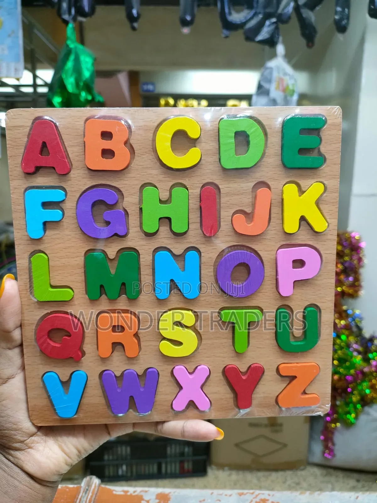 Wooden Learning Letters Board