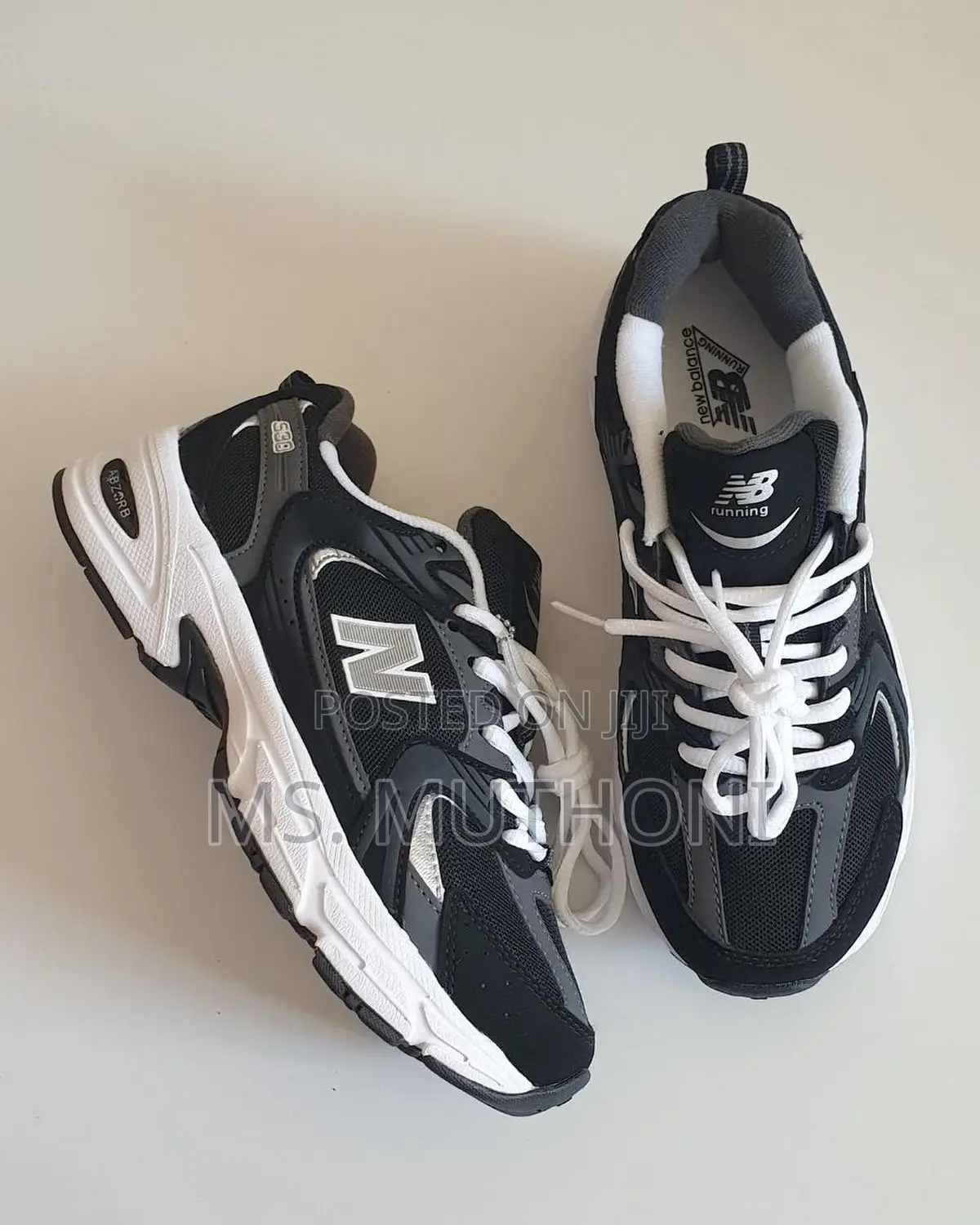 Black, Grey, and White Colorway, NB 530 36-45