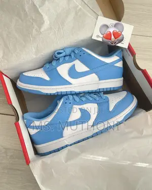 Quality Leather Nike Dunk Low "University Blue" (UNC) Sneakers 36-45
