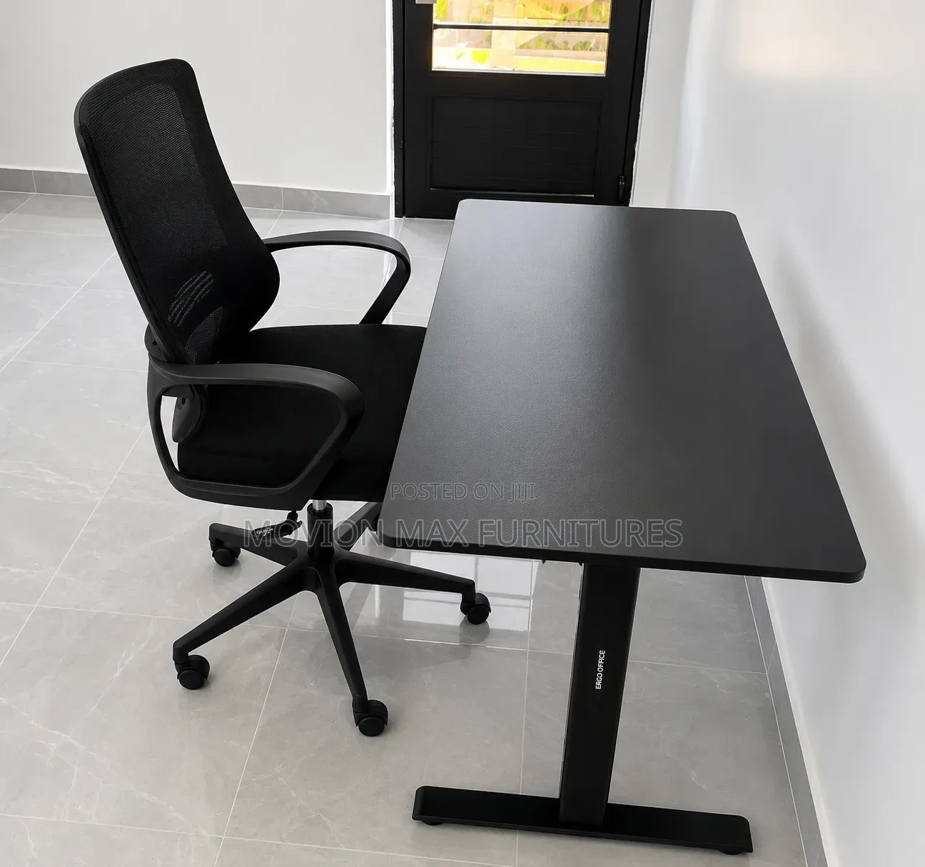 Black Electric Table Adjustable Table