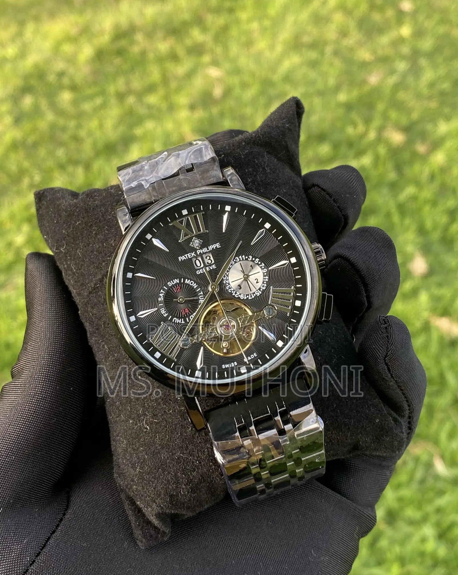 Skeleton-Dial Patek Philippe Geneve Automatic Men's Watch
