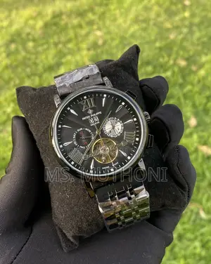 Skeleton-Dial Patek Philippe Geneve Automatic Men's Watch