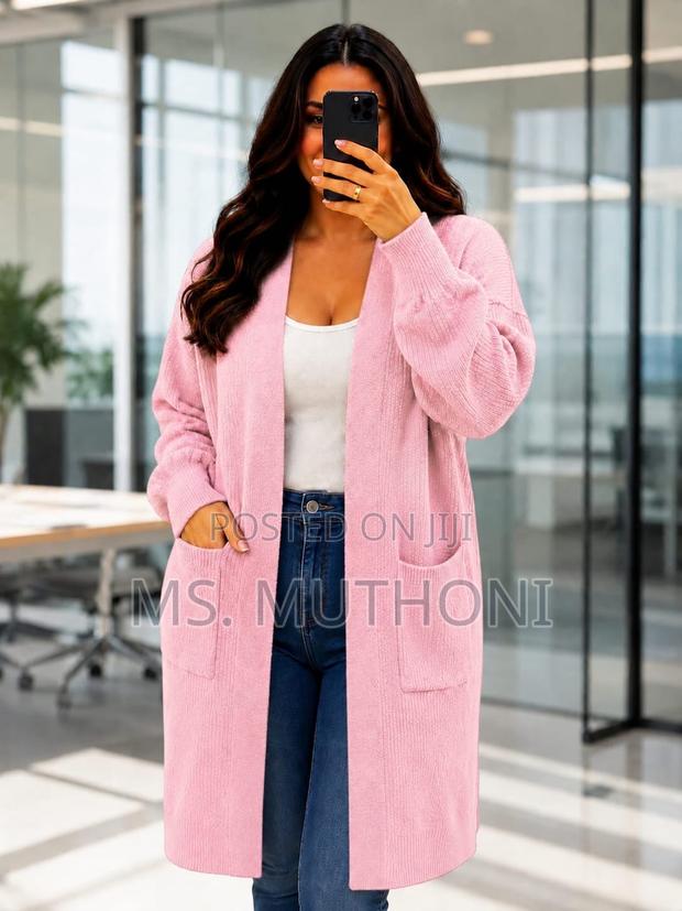 Ladies Long Knitted Free Size Sweaters - thumbnail 4