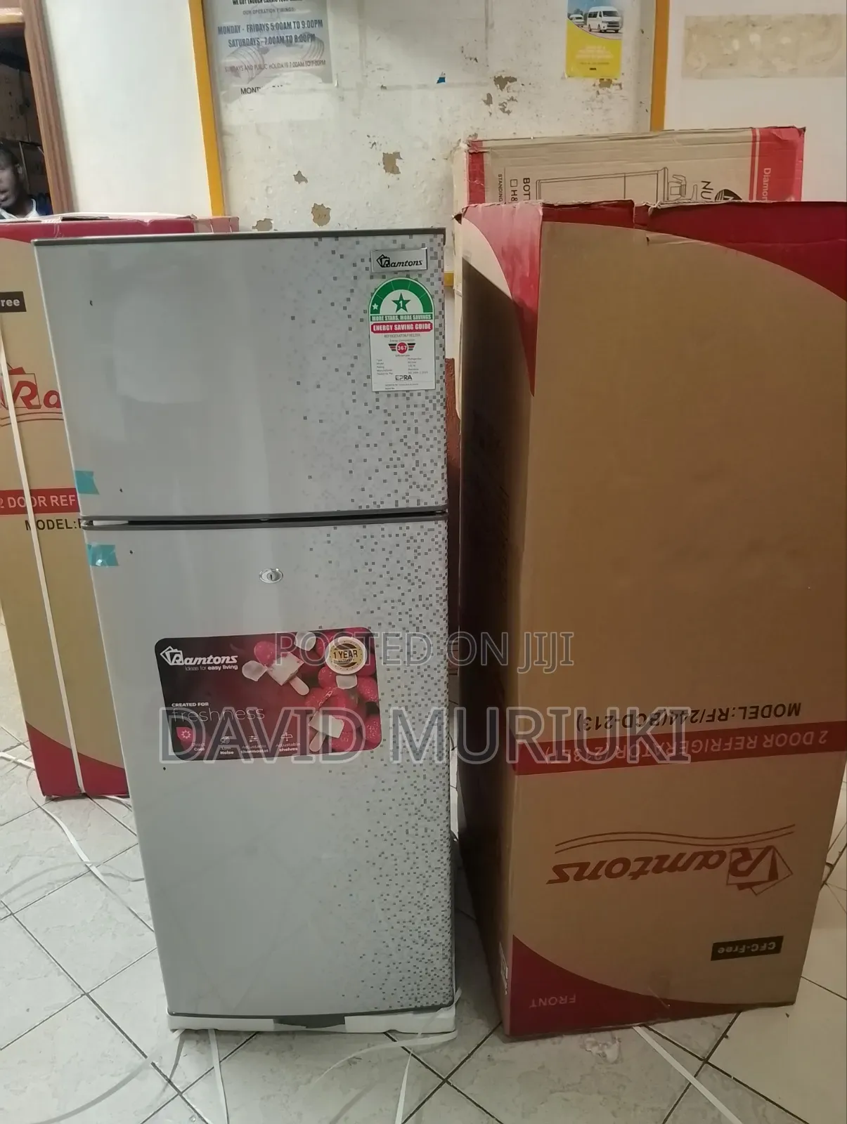 Ramtons 213L Direct Cool Double Door Fridge – RF/244