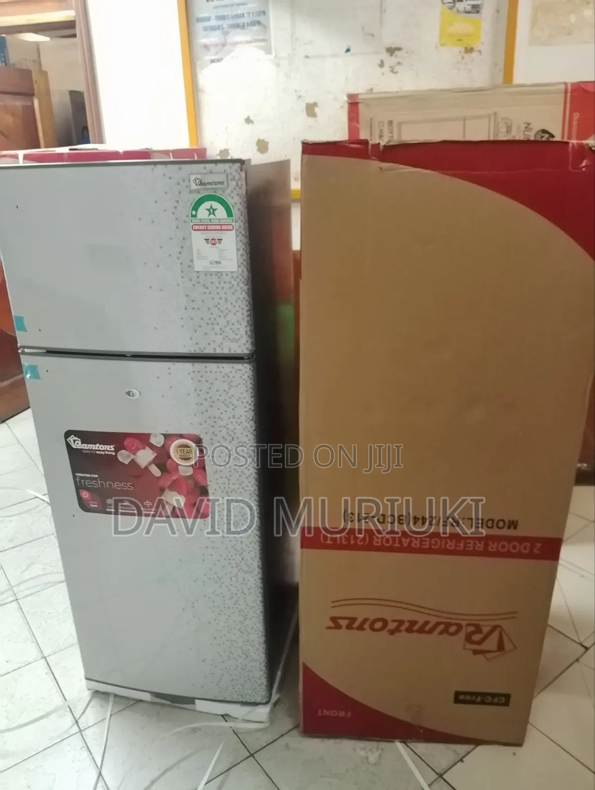 Ramtons 213L Double Door Direct Cool Refrigerator – RF/244