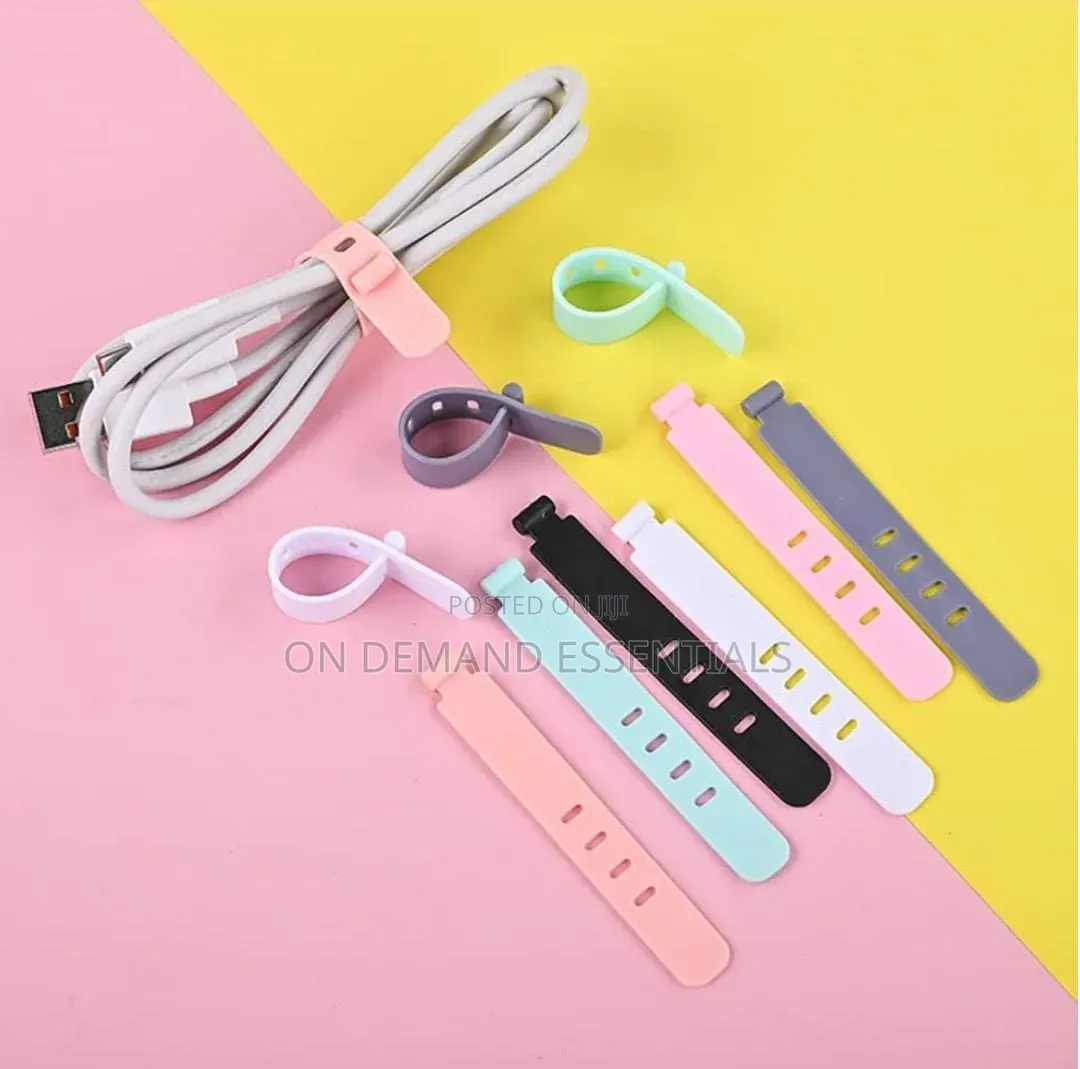Reusable Silicone Cable Ties and Organizers