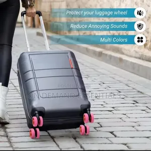 Silicone Stretchy 8-Piece Set of Silicone Luggage Wheel Protectors