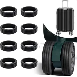 Silicone Stretchy 8-Piece Set of Silicone Luggage Wheel Protectors