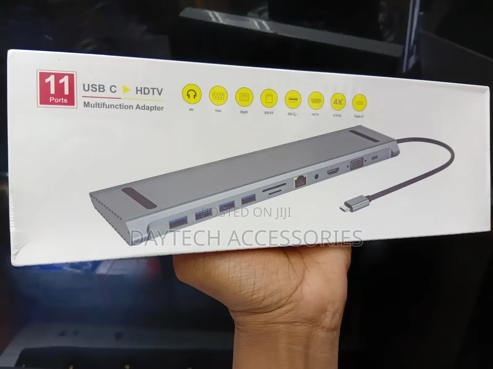 11-in-1 Multi-Function Type-C Docking Station - Grey