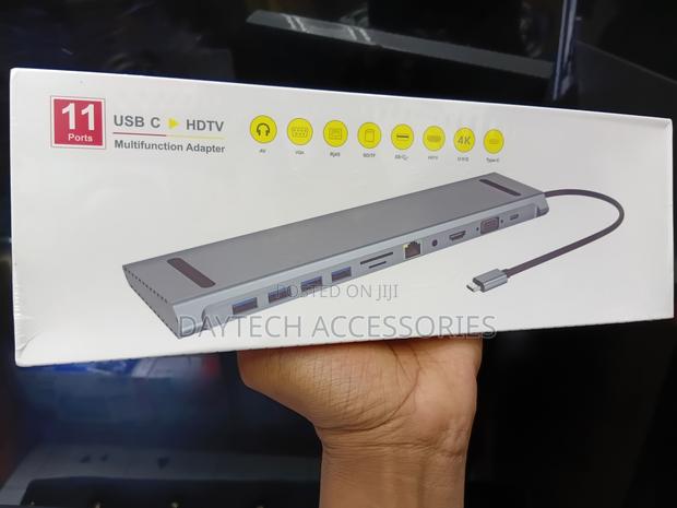 11-in-1 Multi-Function Type-C Docking Station - Grey