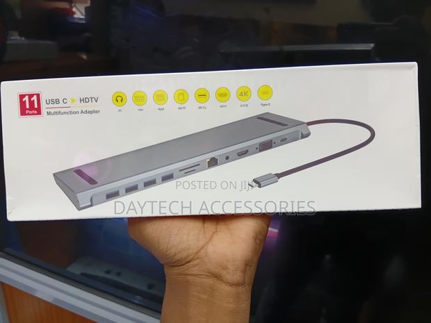 11-in-1 Multi-Function Type-C Docking Station - Grey - thumbnail 3