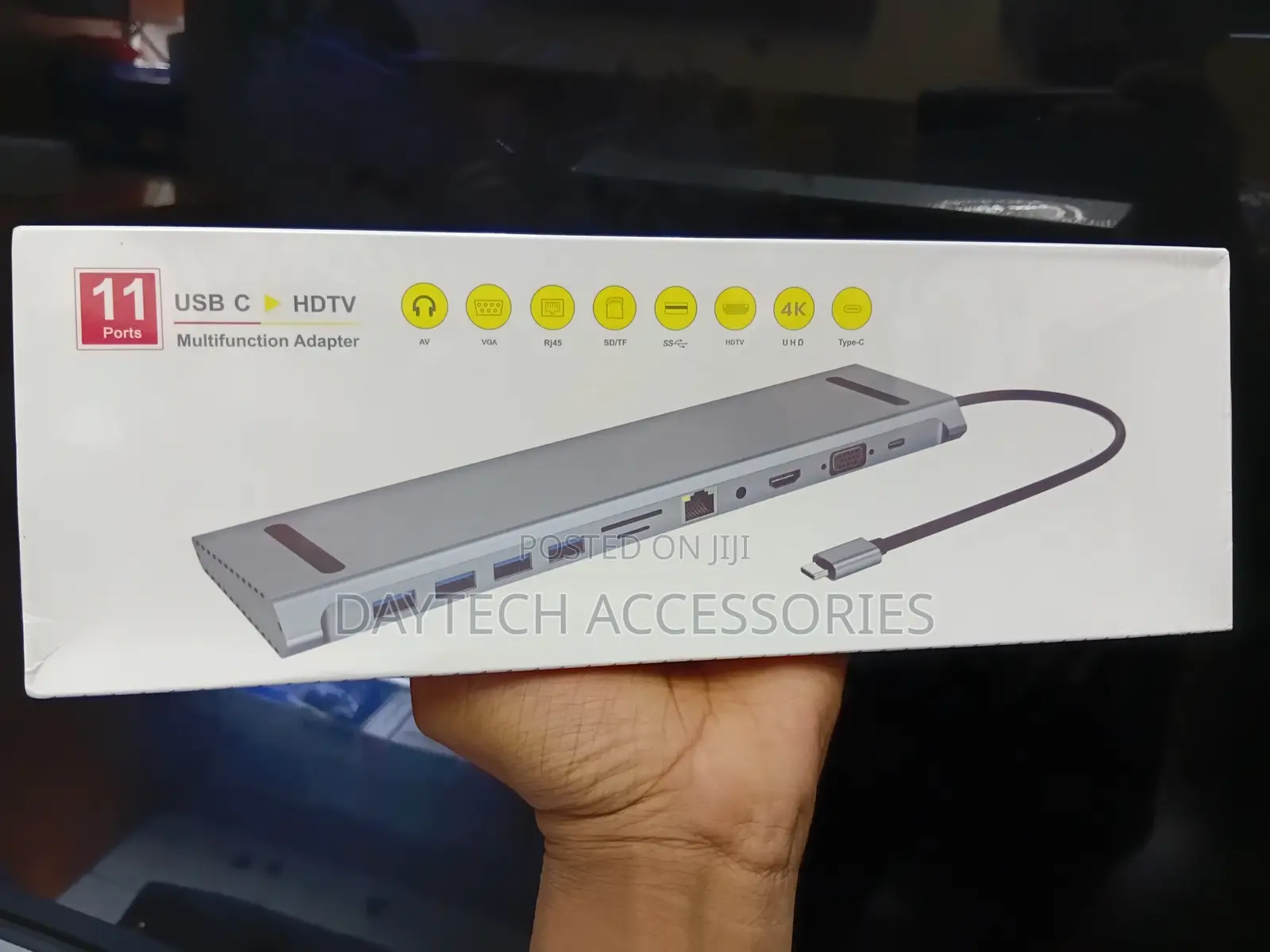This 11-in-1 USB-C to HDTV Multifunction Adapter.