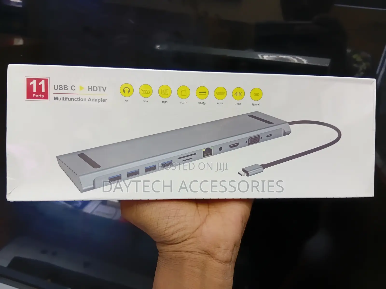 This 11-in-1 USB-C to HDTV Multifunction Adapter.