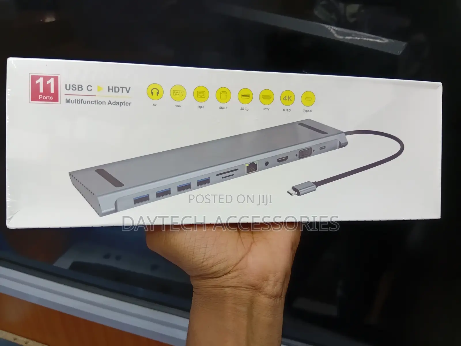 This 11-in-1 USB-C to HDTV Multifunction Adapter.