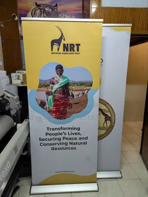 Premium Heavy Duty Aluminum Broadbase Roll-Up Banners Printed on Satin