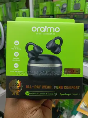 Oraimo OPN-373 OpenSnap Clip-on True Wireless Open Ear Secure Earbuds