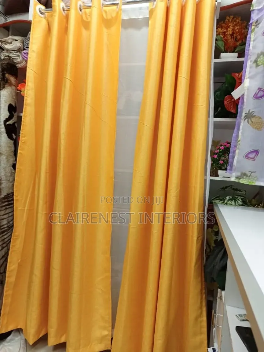 Add a Refined Finish to Your Interiors With Orange and Yellow Curtains