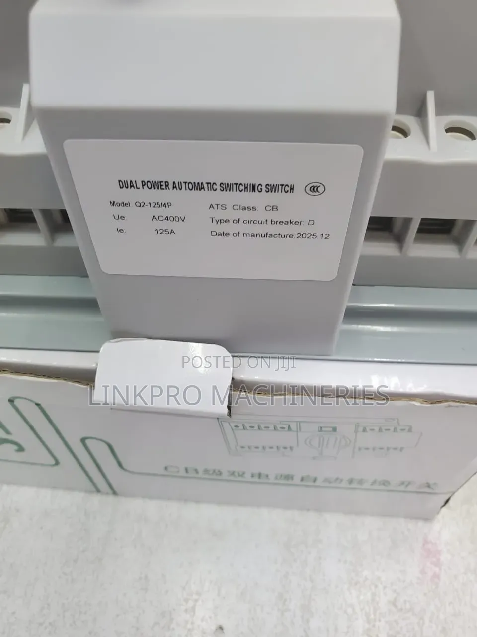 Dual Power Automatic and Manual Switching Switch 125A 4pole