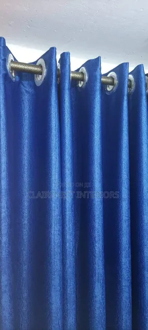Simple Plain, Blue and Green Soft Plain Window Curtains