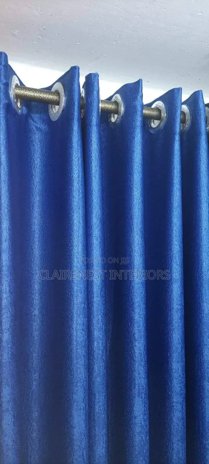 Simple Plain, Blue and Green Soft Plain Window Curtains