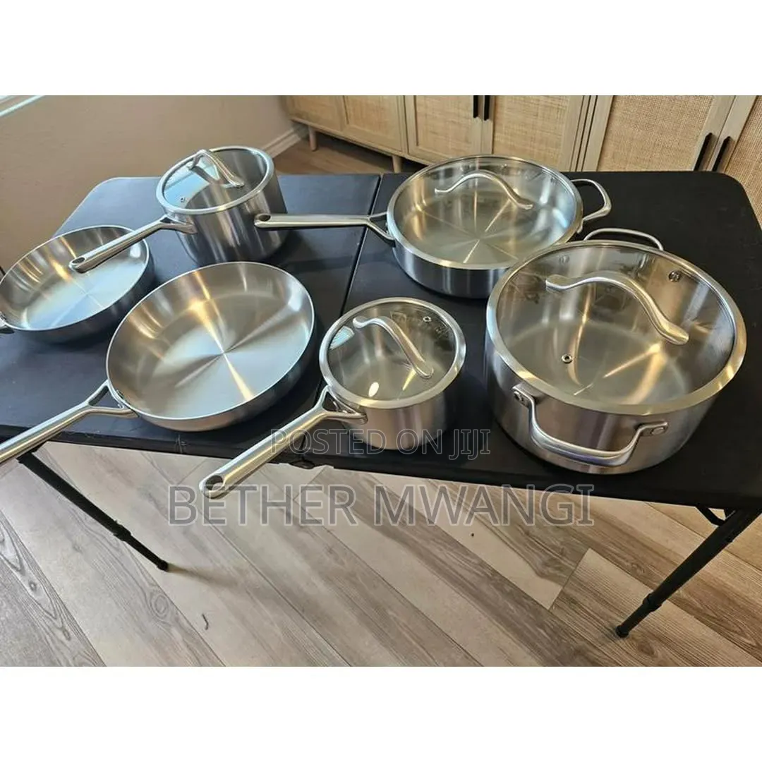 10-Piece Modern Tri-Ply Cookware Set in Kenya